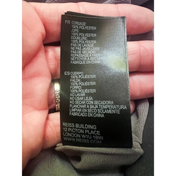 Reiss Maisie Twist Top Dress Size 4 - Picture 6 of 6